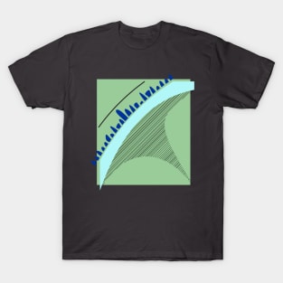 Abstract tornado in cartoon style. T-Shirt